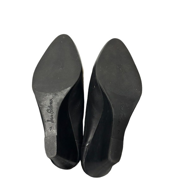 Sam Edelman Women Chelsea Boots Black Leather Pull On Size 7 Medium Wedge Heel - Picture 16 of 16